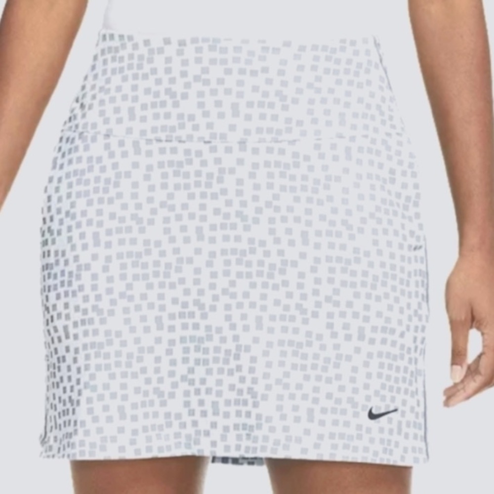 NWT Nike Women's Dri-FIT UV Grid 17" Golf Skort in white